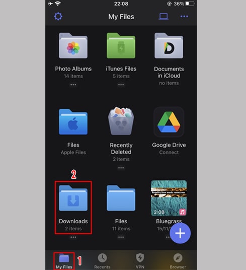 open download folder, the downloaded video will appear here