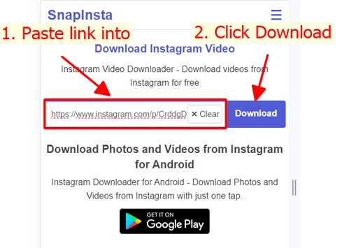 paste url into fastdl