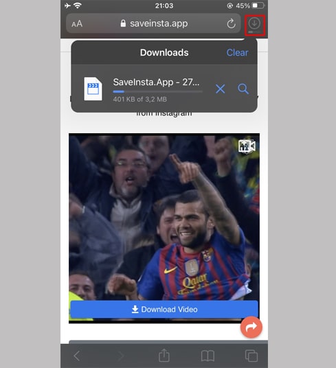 track video download progress